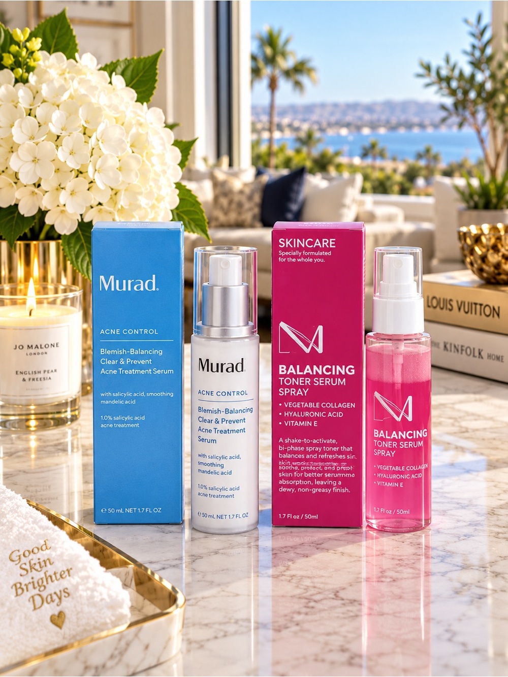 Murad Acne Control + LASplash Balancing Toner Serum Spray Skincare Duo NEW